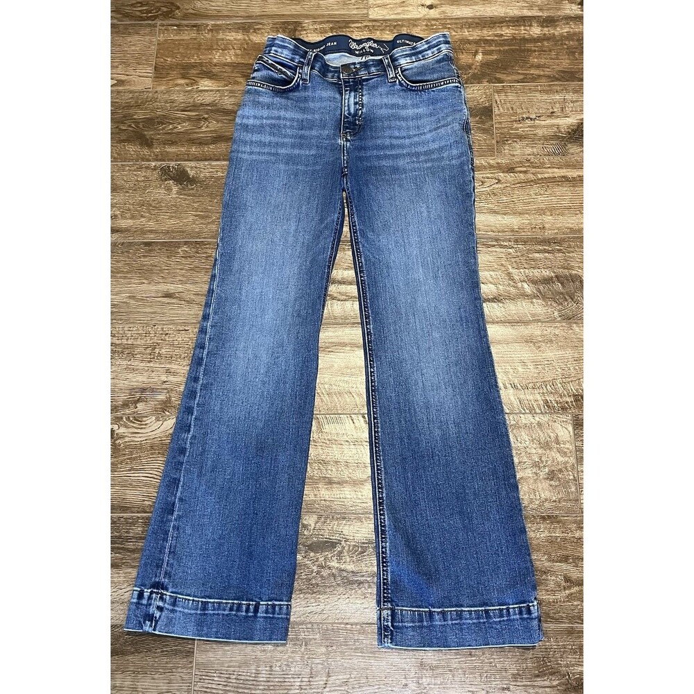 Wrangler Ultimate Riding Trouser Women’s 28x30.5 Jeans Willow Mid-Rise Parker